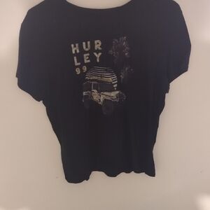 Hurley Black Tee with Graphic Print
